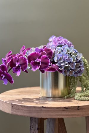Gold Cylinder Vase Floral Arrangements