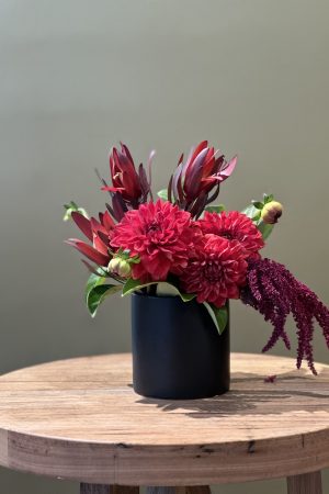 Black Cylinder Vase Floral Arrangements